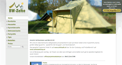 Desktop Screenshot of bw-zelte.de